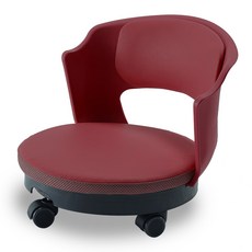 CHAIR FOCUS Egg 坐式 滾輪椅 高級坐墊 腰椎靠背 EGB-650, 1個, 酒紅色