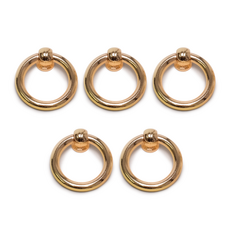 把手世界 環形家具把手 單孔 中 玫瑰金, 5個