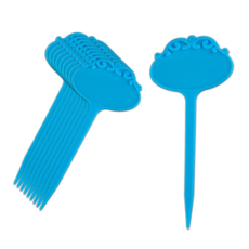 園藝塑膠標籤牌 10入, 藍色