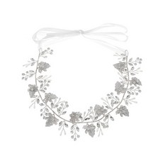 Minsung Company 化妝髮帶 花冠, 銀色, 1個