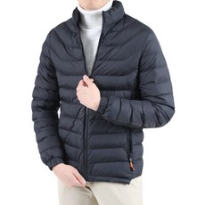 男款拉鏈口袋防潑水輕量好收納鋪棉外套