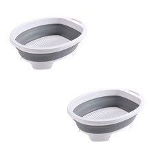 THE ZAKKA 多功能臉盆洗衣板 FREE, 灰色, 2個