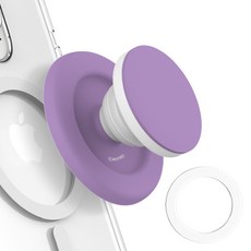 와이모 레트로 마그네틱 스마트톡 + 맥세이프 플레이트 세트, 바이올렛, 1세트