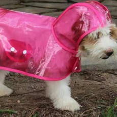 LL Living 狗狗雨衣 防水雨衣, 粉紅色, 1個