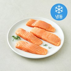 동원산업 노르웨이산 연어 스테이크 4개입 (냉동), 1개, 500g