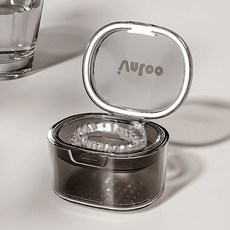 Darina攜帶式透明假牙收納盒 黑色, 單品