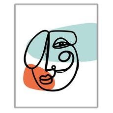 추상 일러스트 055 그림 인테리어액자 IDP-055, 실버