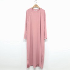 여성용 니트 긴팔 수유 임부 원피스