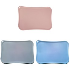 Ino Time安心矽膠砧板 3件組, 粉色、藍色、灰色