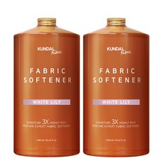 KUNDAL 昆黛爾 3倍濃縮衣物柔軟精 白百合花香, 1.58L, 2瓶