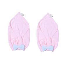 柔軟髮巾 SG45, 粉色的, 2個