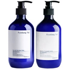 Pyunkang Yul 扁康率 高保濕神經醯胺乳液 500ml+弱酸性溫和沐浴露 500ml, 1套