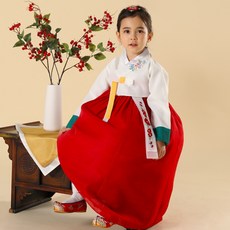 雪白野花女孩韓服套裝