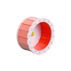 想成為猛男倉鼠就跟著我 倉鼠滾輪 13cm, 1個, 粉白色