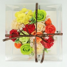 Bluehen 5p 零用錢花朵蛋糕, 橘色, 5個