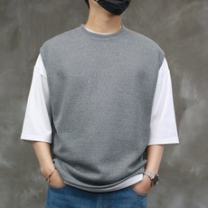 CONFIAR 男士基本款圓領針織背心 TC6503