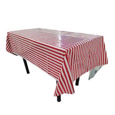 Marketpio 居家派對條紋一次性桌布 款式4 137 x 274 cm, 1個, 4個