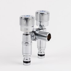 DOOJIN 浴室雙出口超薄扁平水龍頭 高級型 雙邊洗衣機軟管連接用 冷水 DF80M, 1個