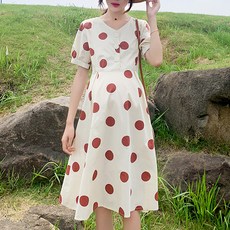 圓點孕婦裝