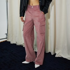 WONDERPLACE 女款 ORDINARY HOLIDAY 燈芯絨工裝褲 W7C24RJPT106