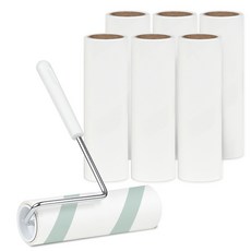 橄欖對角切割膠帶清潔輥 + 補充裝 7p, 7入