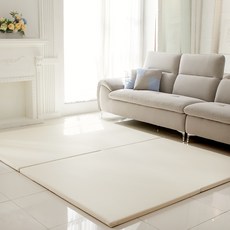 키즈아이 유아용 안심 제로갭 매트 2단, 내추럴