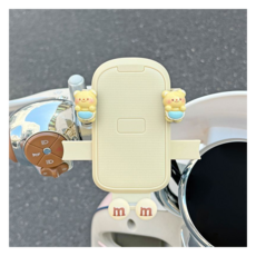 KODACHIEF 노련한 자전거 휴대폰 거치대 턱받이곰돌 11.5 x 10.5 cm, 혼합색상, 1개