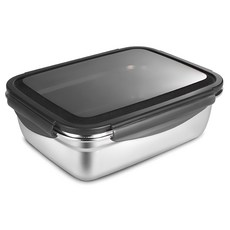 Casabeni 卡薩貝尼 無研磨劑304不鏽鋼泡菜密封保鮮盒, 1個, 1.8L