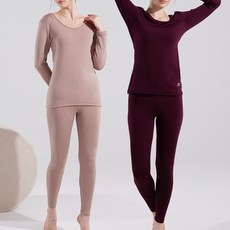 슬레진저 여성용 바디웜 슬림핏 내복 상하의 세트