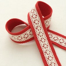 해피베어스 레이스 웨이빙 콤비 핸들 가방끈, 레드, 1개