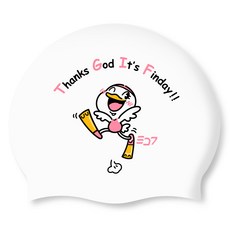 SD7 矽膠泳帽 SGL-CA4, TGIF WHT, 1個