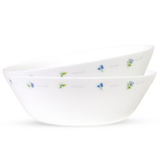 Bacile 歐式洋甘菊冷麵碗, 白色, 2個