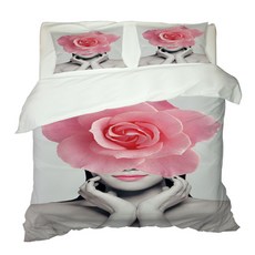 彩色印花被套枕套組 A_RD_169