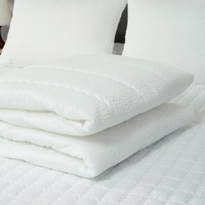 CASA VERDE Purity 泡泡紗夏季涼被墊, 白色