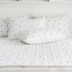 지베딩 튤립 스노우리플 시어서커 베개커버