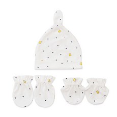 OYBY 漫畫圖案雙面帽+手套+腳套組