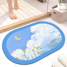 WID HOME 童話天空舒爽地墊, 藍色, 1個