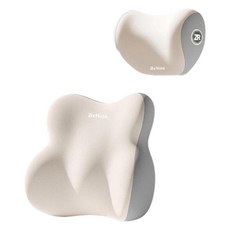 Ez2mk MS-420 車用記憶棉頸枕腰靠墊組 米色, 淺褐色, 1組