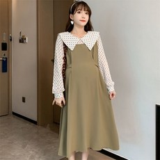 도트 임산부 원피스