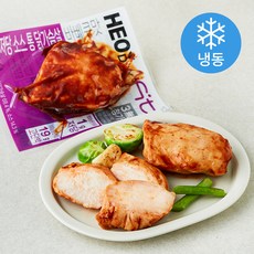 허닭 FIT 저당 소스 통 닭가슴살 바베큐맛 (냉동), 100g, 1개입, 5개