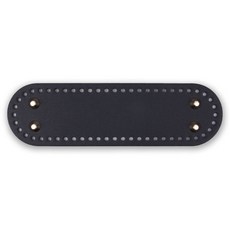 Jingga包底 橢圓形 編織工具 24 x 7 cm, 1個, 黑色