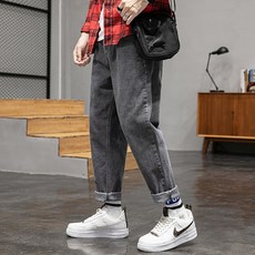 Market A 男款天鵝絨寬鬆版型牛仔褲