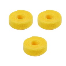 Jeongwol Nana 紮帶魔術貼膠帶 1.5 x 150 厘米, 3個, 黃色