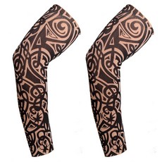 순잠 간지 여름 문신토시 2p, 블랙 미로