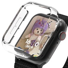 로랜텍 바디 프레임 하드커버 스마트워치 케이스, 투명, 1개