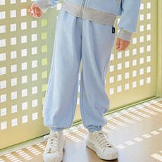 OWLEYBARN 兒童簡約寬版束口褲