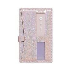 SONIGAYO 亮片手機黏貼式卡套支架口袋握把, 1個, 粉紅色