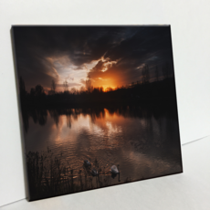 HTP 瓷磚 湖邊日落 C1336