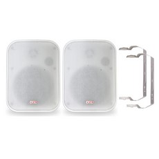 160W 출력 스피커 2p + 전용브라켓 2p 세트, 화이트, EPA-160