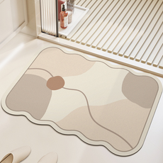 微笑家 吸水浴室腳踏墊 STYLE 1, 混合色